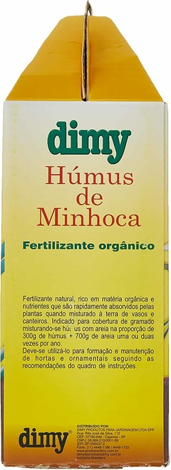 Fertilizante Orgânico Húmus de Minhoca 1KG Dimy - comprar online