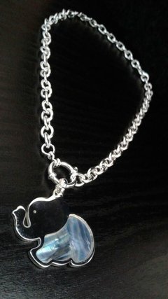 Collar elefante nacar metalizado 50cm - AB - comprar online