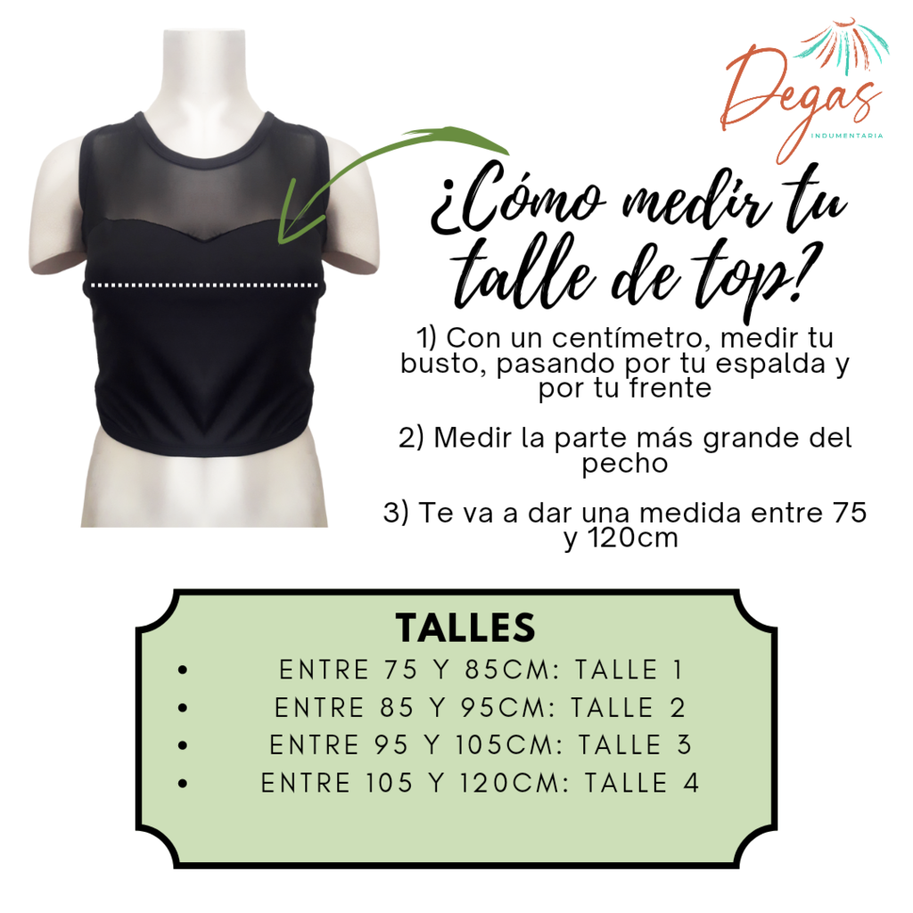 Tallas de top deportivo sale