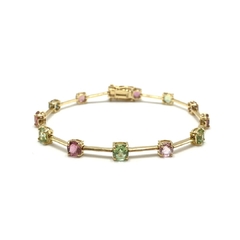 Pulseira bracelete mix gemas - comprar online