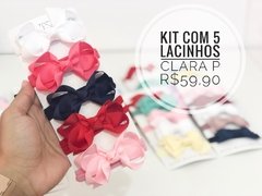 Kit com 5 lacinhos Clara P