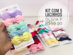 Kit com 5 lacinhos Olívia P