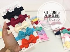 Kit com 5 lacinhos cruzado P