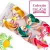 Laço Clara coleção Salada de Frutas estampa Abacaxi poa