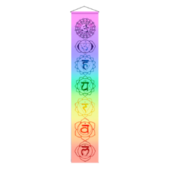 Banderin 7 Chakras Acuarela