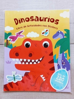Libro de actividades con stickers- Dinosaurios