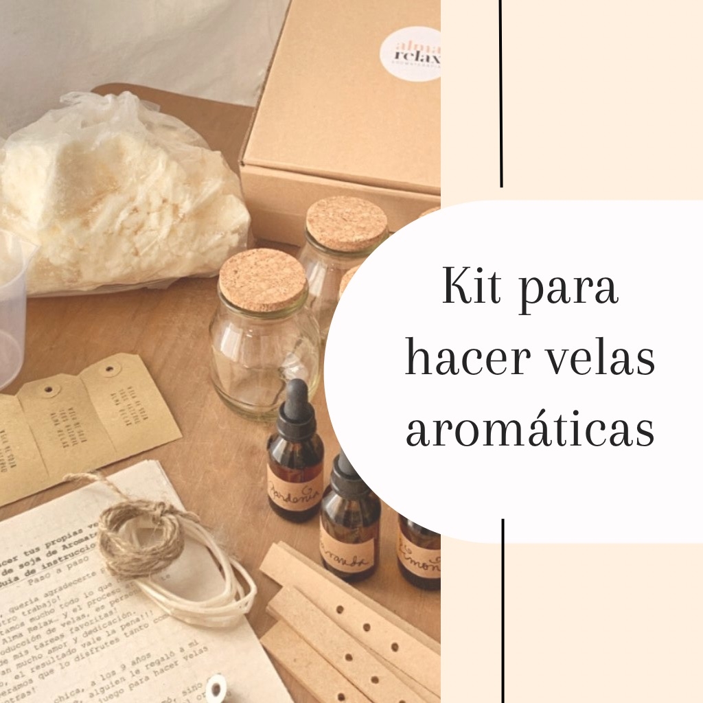 Kit Velas Aromáticas De Soja + Porta Sahumerio + Sah Satya