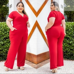 Macacão Longo Pluz Size Adriana - 4 Meninas ® Vestidos & Macacões