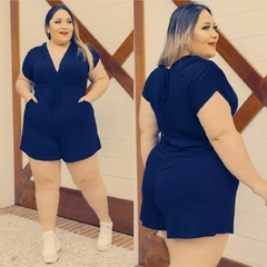 Macaquinho Curto Plus Size Tatiana L - 4 Meninas ® Vestidos & Macacões