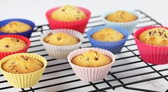 MOLDE DE SILICONA PARA MUFFINS MAGDALENAS CUPCAKE - comprar online