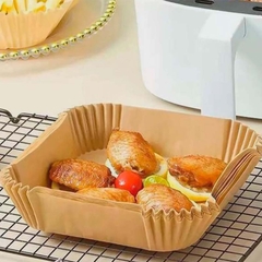 BANDEJA MOLDE CUADRADO DE PAPEL PARA FREIDORA DE AIRE (Air fryer) 50 unidades - comprar online