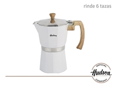 CAFETERA ITALIANA HUDSON BLANCA 6 TAZAS - comprar online