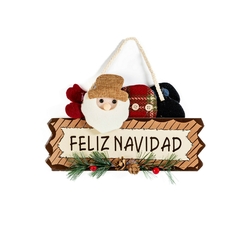 CARTEL FELIZ NAVIDAD PAPA NOEL