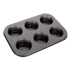 MOLDE PARA MUFFINS CUPCAKE X6 ANTIADHERENTE TEFLÓN