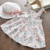 Vestido infantil manga curta florido laço - Mamãe Bebê Importados
