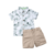 Conjunto camiseta e shorts tropical - loja online