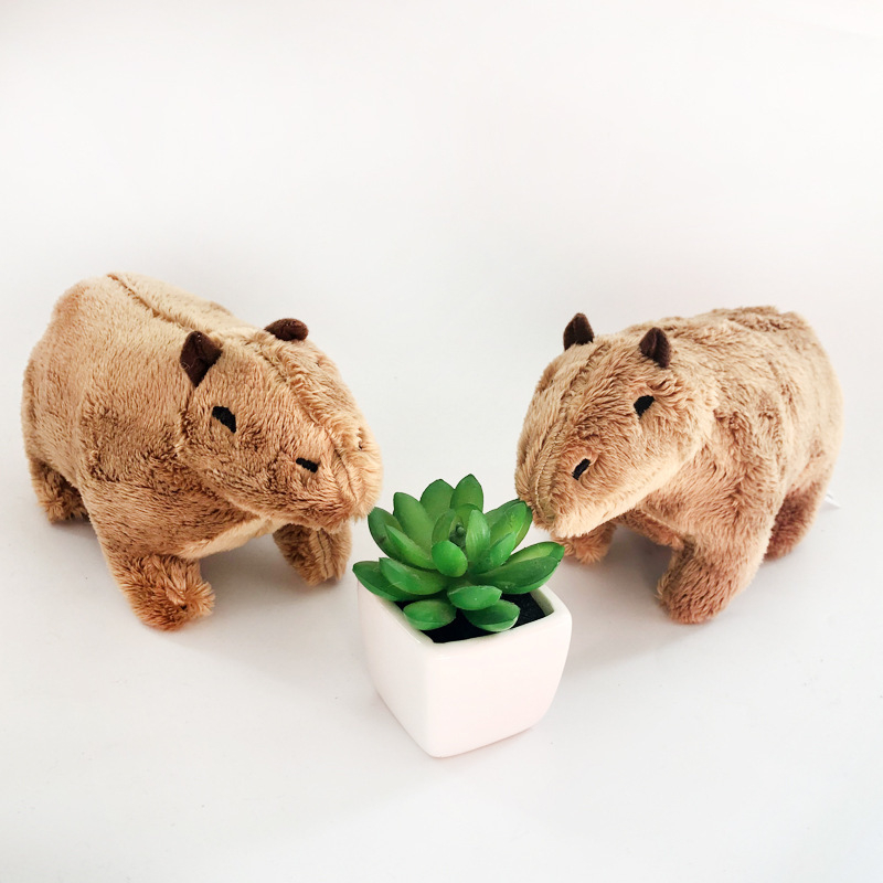 Brinquedo De Pelúcia De Capivara - Animal De Pelúcia De Capivara De Desenho  Animado Bonito De 9 Polegadas | Boneca De Pelúcia Macia Realista De