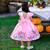Vestido Floral Infantil com Arco Grande - loja online