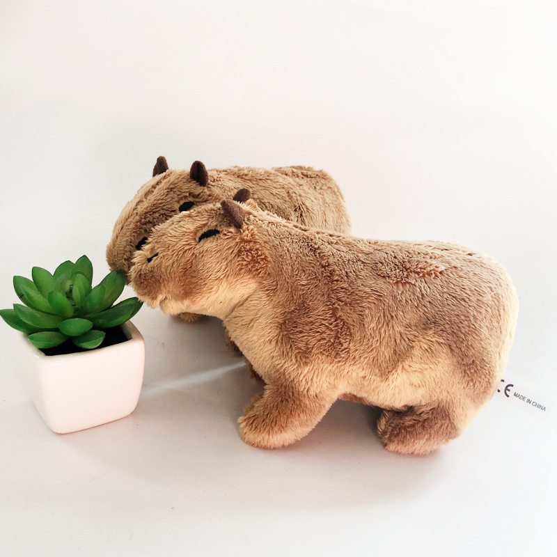 Pelúcia Capivara Desenho Animado - bonitos do Plushie do Capybara