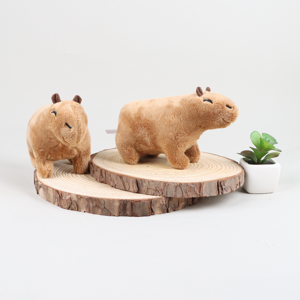 Pelúcia Capivara Desenho Animado, Boneca Infantil Animal Macio