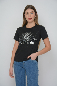 Remera MANZANO de algodón rockstar (5951)