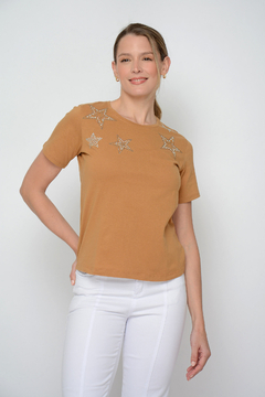 Remera MAGNOLIA de algodón con estrellas (5941) en internet