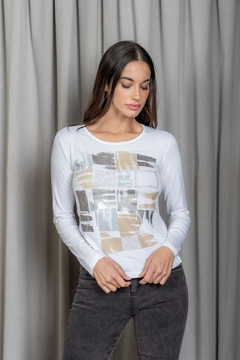 Remera JOLINE cuadrados (5831) - comprar online