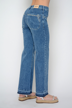 Ancho VERBENA básico celeste (J5904) - Moravia Jeans