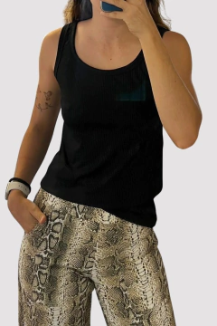 Musculosa JAZMIN de morley con foil (5955)