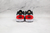 Air Jordan 1 Low Preto/Vermelho/Branco - Chuteiras Outlet