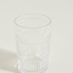 Setx6 vasos 7,9x12,5cm vidrio transp labrado NEW - comprar online