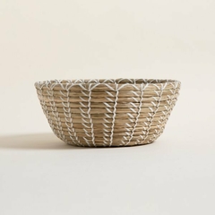 Canasta seagrass c/bco 30X14cm - comprar online