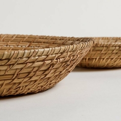 Canasta 30x7cm bamboo y rattan natural en internet