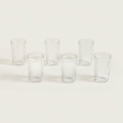 Setx6 vasos 7,5x12cm vidrio transp labrado en internet
