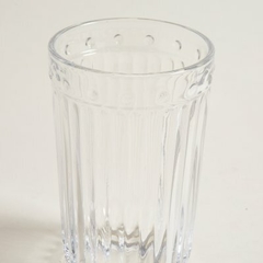 Setx6 vasos 7,5x12cm vidrio transp labrado - comprar online