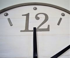 Reloj 60 cm madera y metal - comprar online