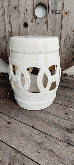Asiento/mesa ceramica H.44.5x39x39 cm