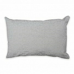 Almohadon Tusor Rayado 40X60 cm NEGRO