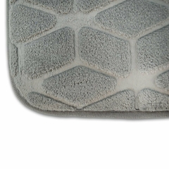 alfombra 40X60 cubo 3d gris - comprar online