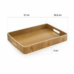 Bandeja 37x26.5cm madera bamboo - comprar online
