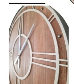 Reloj 90 cm madera / hierro en internet