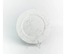 Plato De sitio simil marmol - 33cm