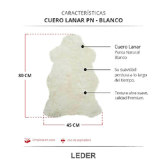 Cuero Lanar PN Blanco Muflon - comprar online