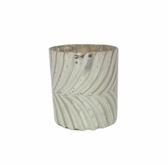 PORTAVELA DE VIDRIO BCO 12CM - comprar online