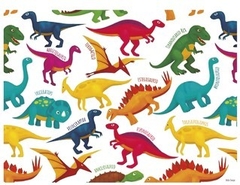 Setx4 Individual cuerina 30x40cm DINOSAURIOS