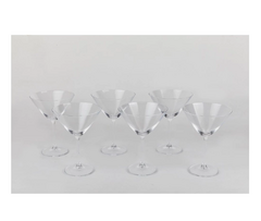 Setx6 copa Martini 280ml cristal titanium