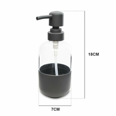 Dispenser jabon liq acrilico y polipropileno negro - comprar online
