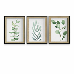 Set x 3 Cuadros 30x40cm Naturaleza Verde