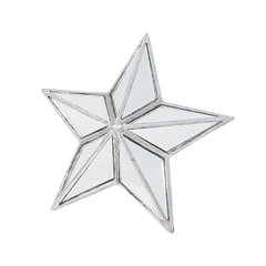 Estrella 23,5CM - MARCO PLATEADO Y ESPEJO