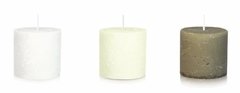 VELA RUSTIQUE 10x10 SIN AROMA BLANCA